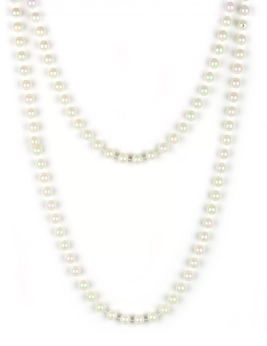 Sautoir de perles nacrées femme