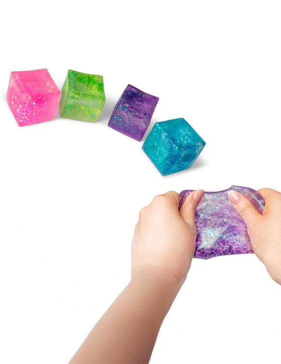 Cube anti stress Scrunchems Pailleté