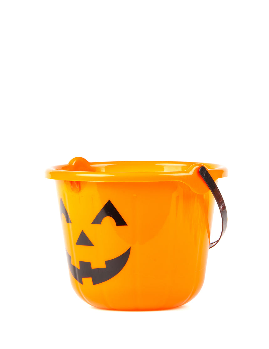 Seau citrouille à LED 22 x 17 cm Halloween