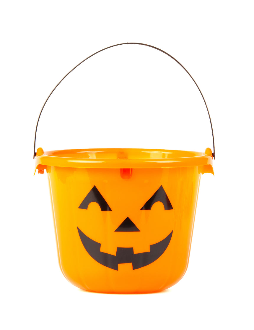Seau citrouille à LED 22 x 17 cm Halloween