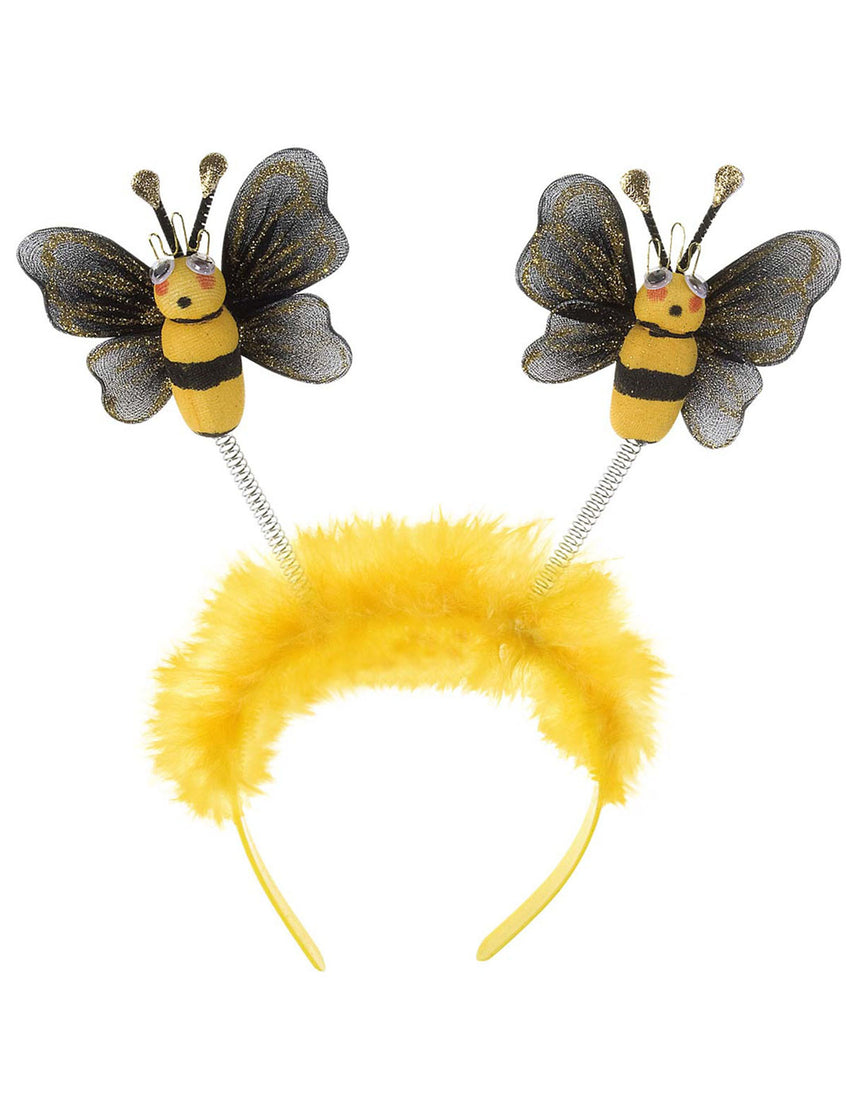 Serre-tête abeille avec fourrure adulte