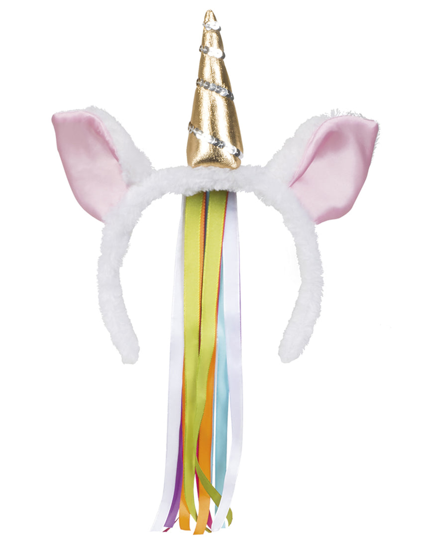 Serre-tête licorne avec bandes flashy femme