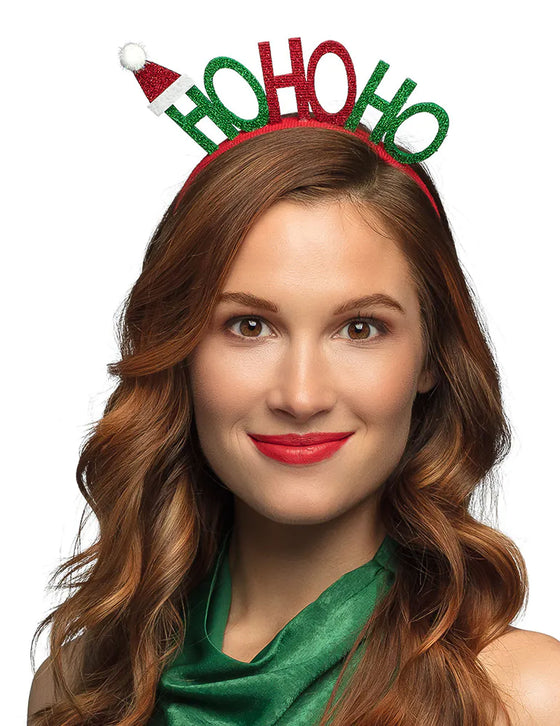 Serre-tête de Noël Ho Ho Ho adulte