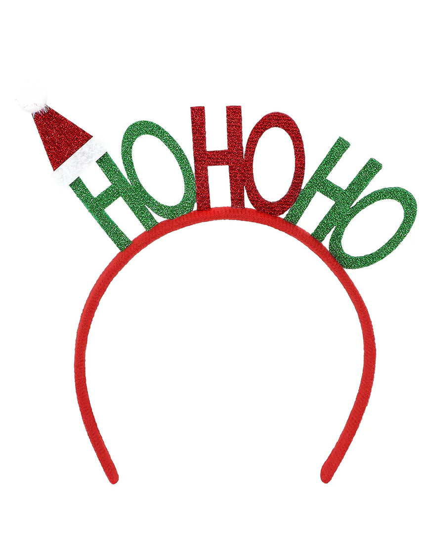 Serre-tête de Noël Ho Ho Ho adulte