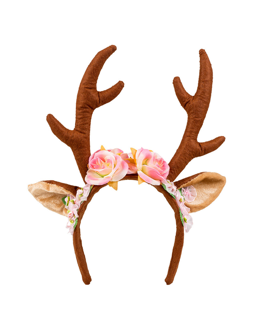 Serre-tête fleuri cerf femme