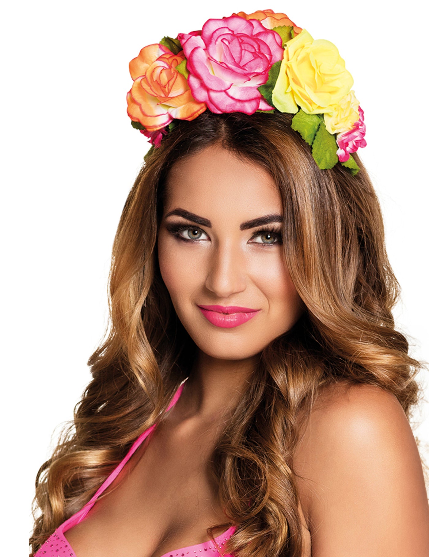Serre-tête fleurs colorées femme