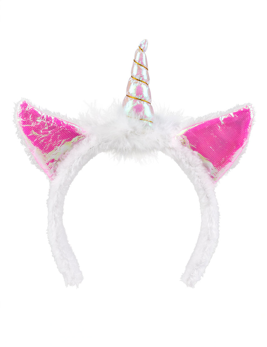 Serre-tête licorne iridescent femme