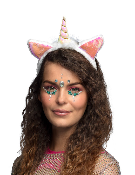 Serre-tête licorne iridescent femme