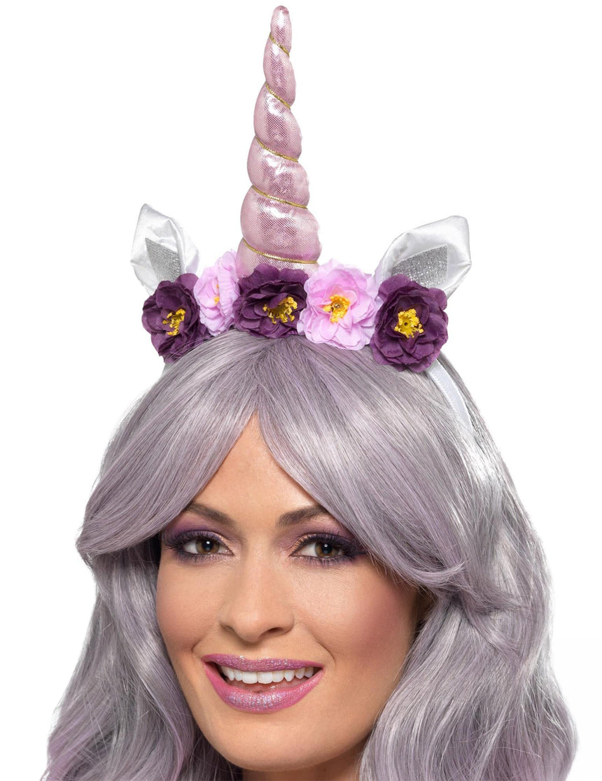 Serre-tête licorne violette adulte