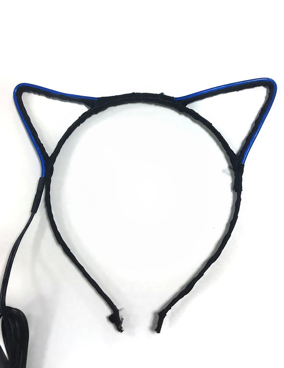 Serre-tête oreille de chat néon adulte