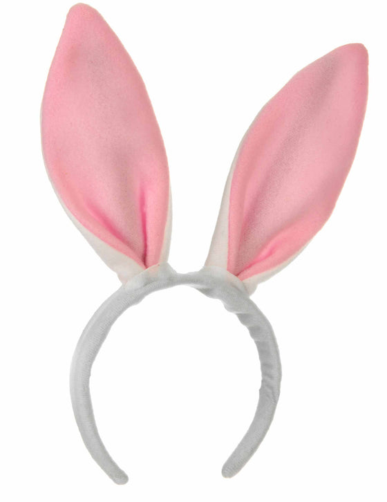 Serre-tête oreilles roses de lapin enfant