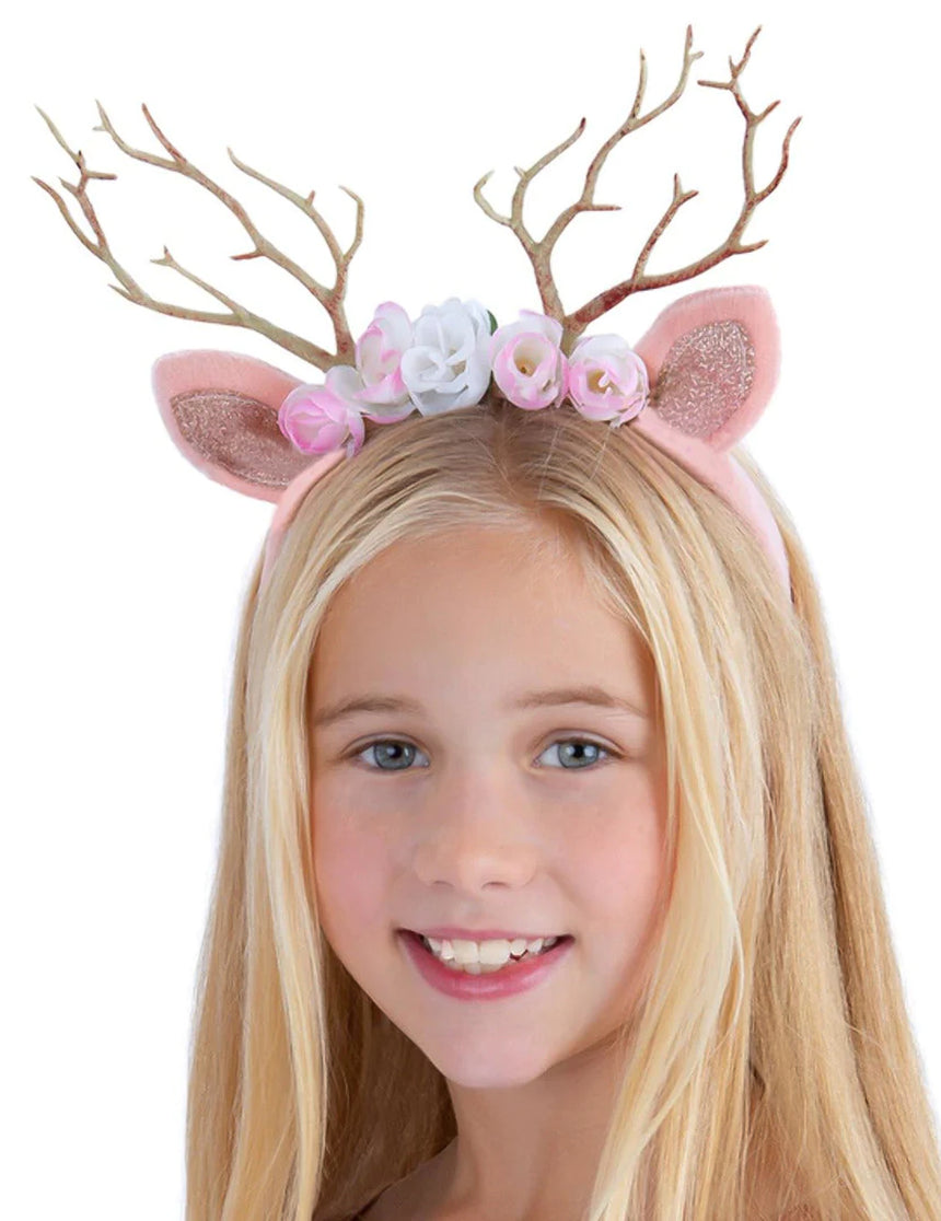 Serre-tête renne rose gold fille