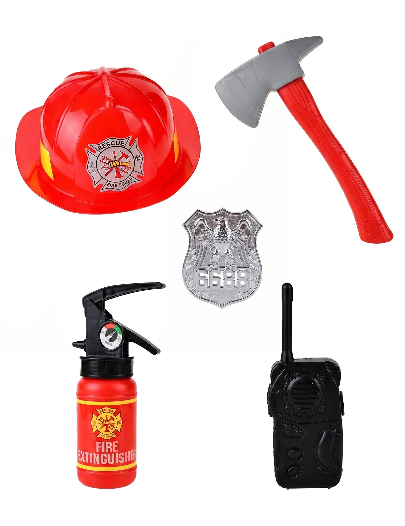 Set pompier en plastique pour enfant
