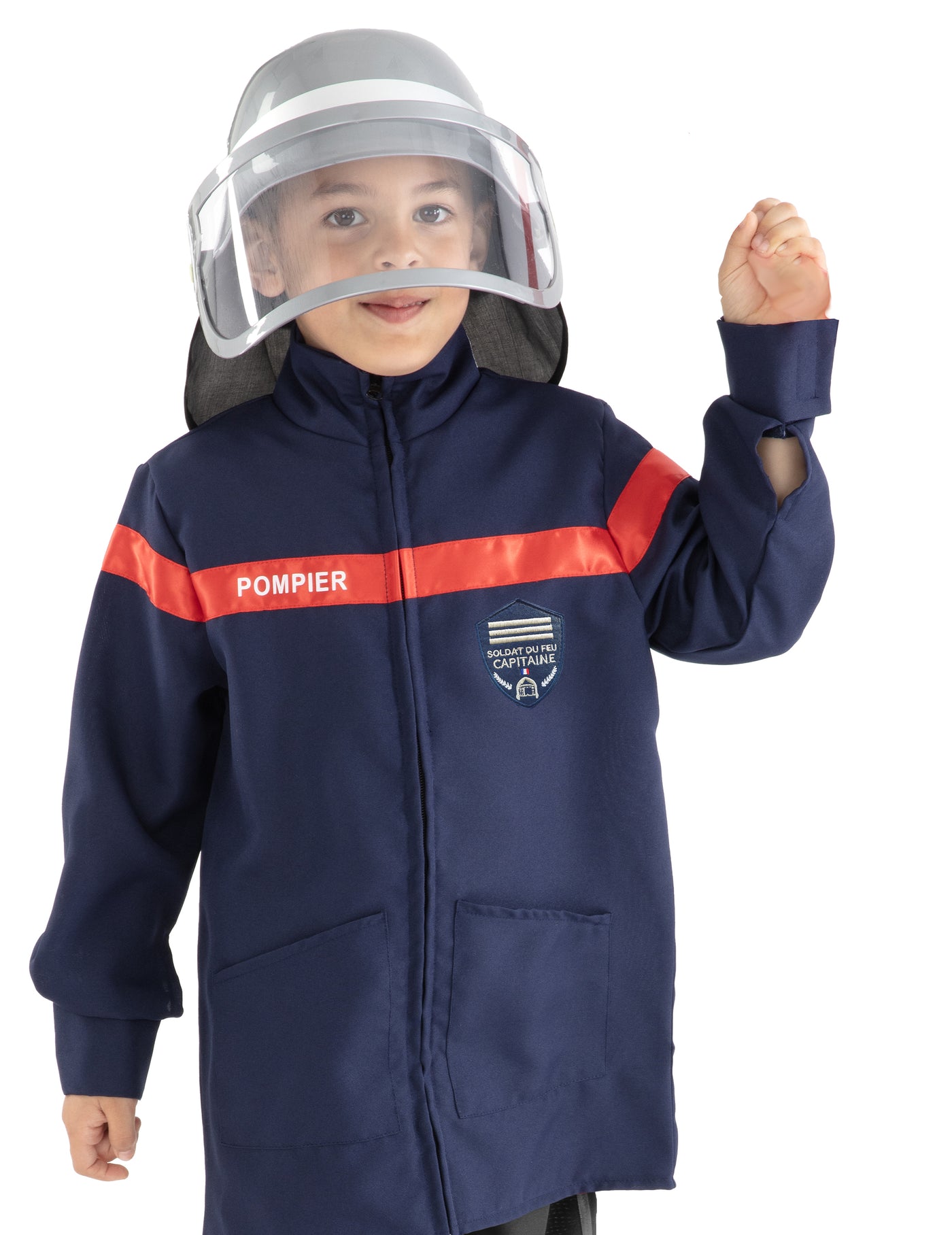 Set pompier veste et casque enfant
