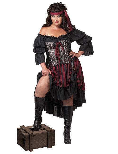 Déguisement pirate noir grande taille femme