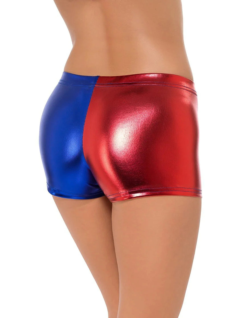 Short court arlequin complice femme