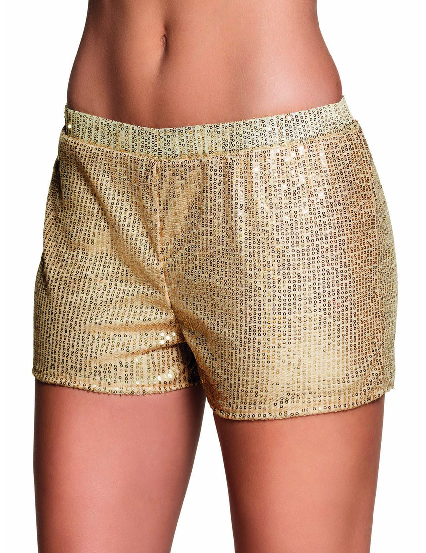 Shorty à sequins or femme