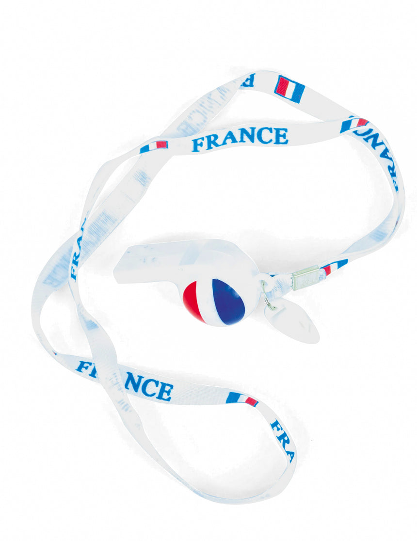Sifflet et tour de cou supporter France