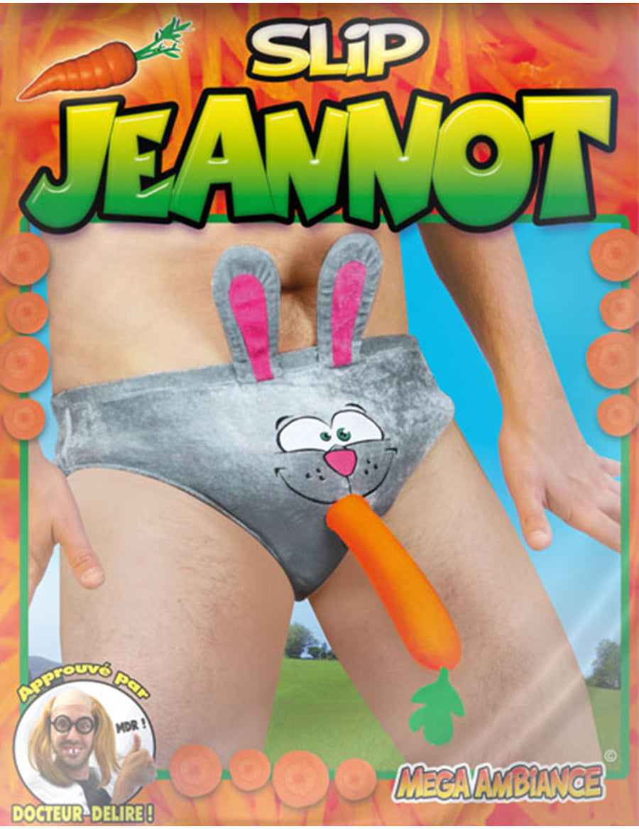 Slip humoristique tête de lapin