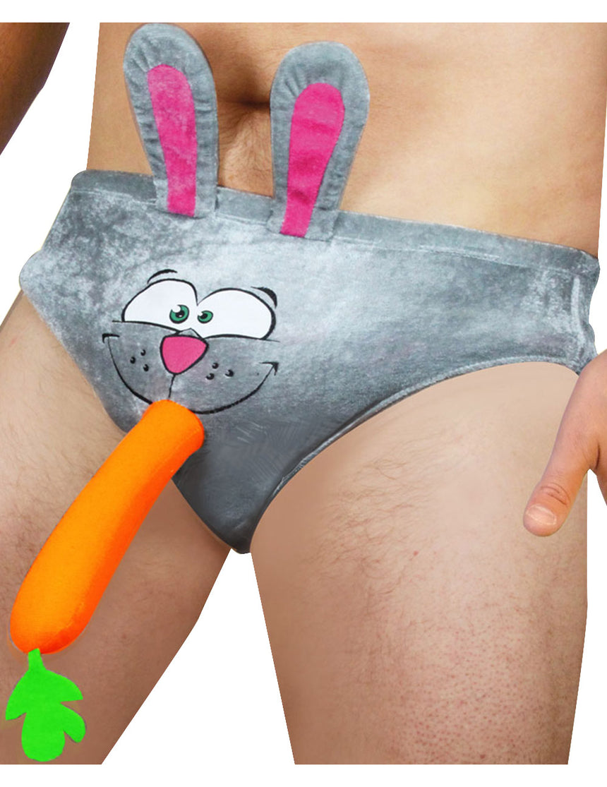 Slip humoristique tête de lapin