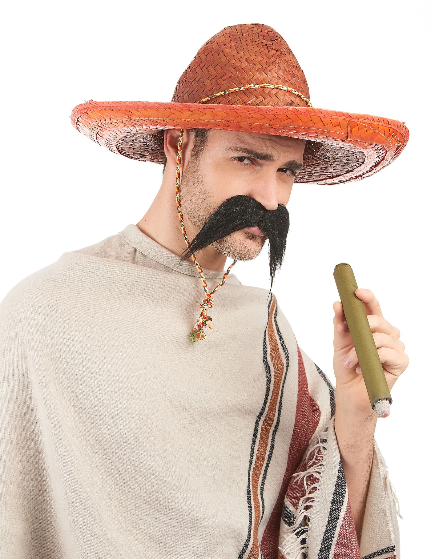 Sombrero mexicain orange adulte