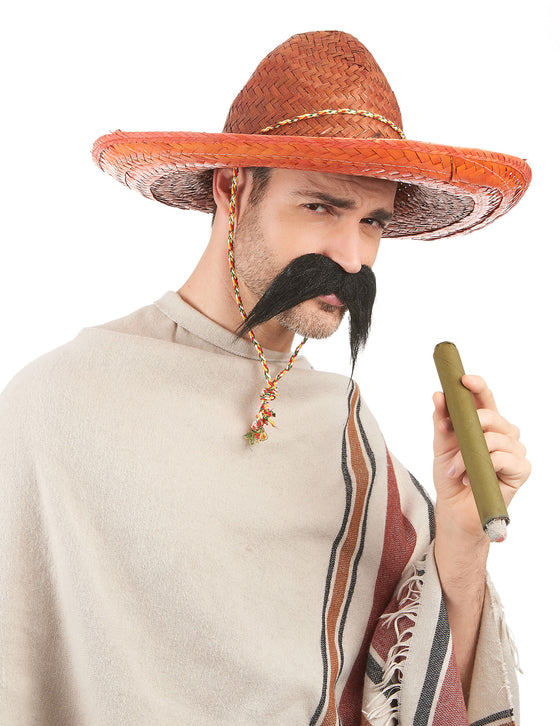 Sombrero mexicain orange adulte