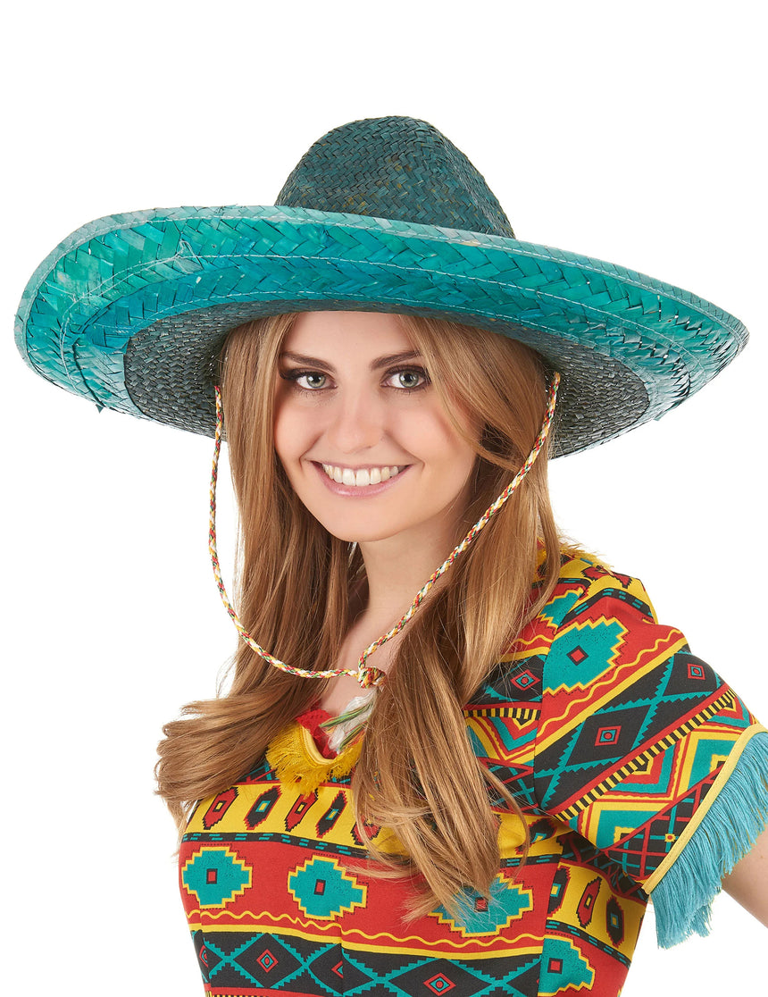 Sombrero mexicain vert adulte