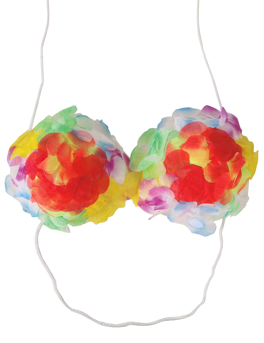 Soutien-gorge Hawaï coquillage fleuri adulte