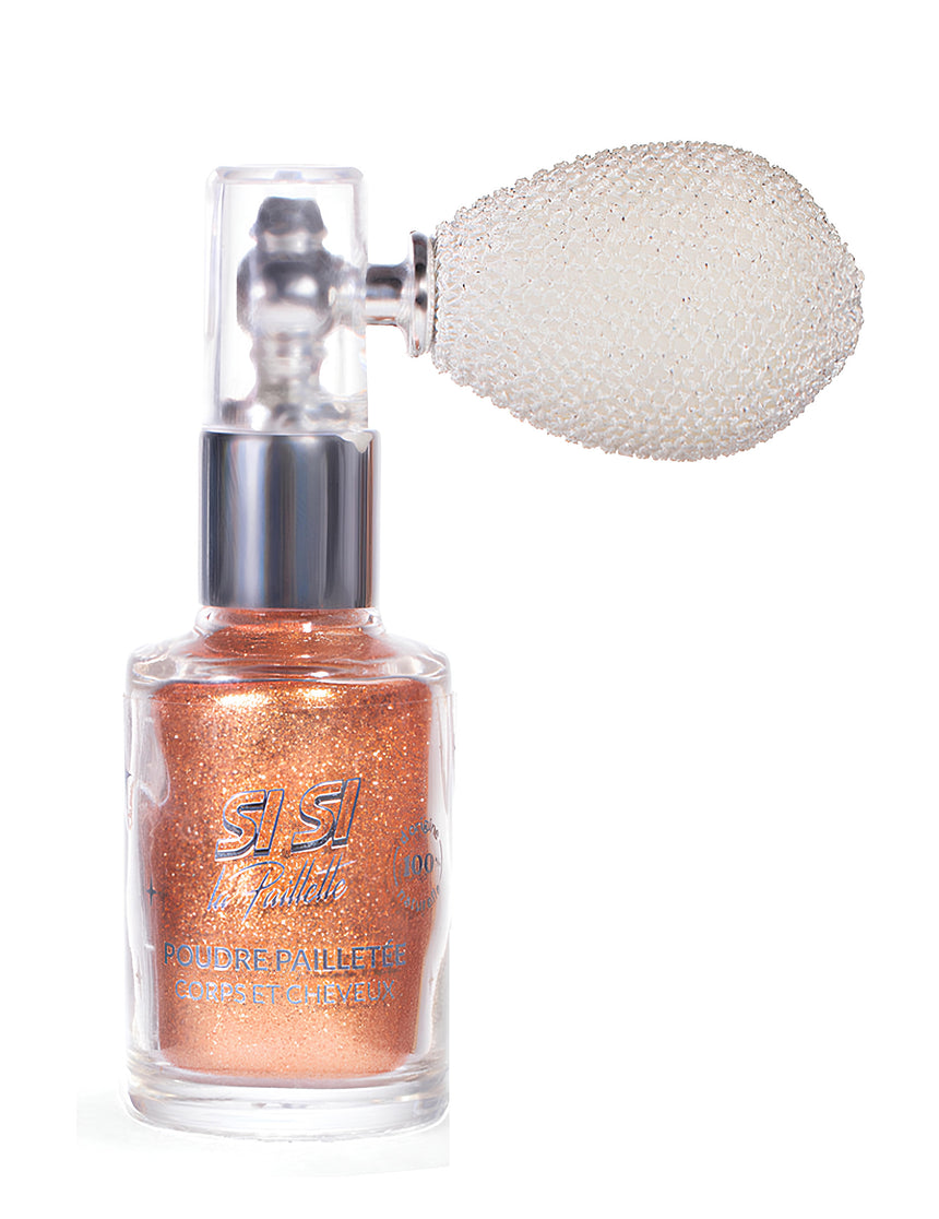Spray poudre pailleté doré Si si la paillette 15 ml