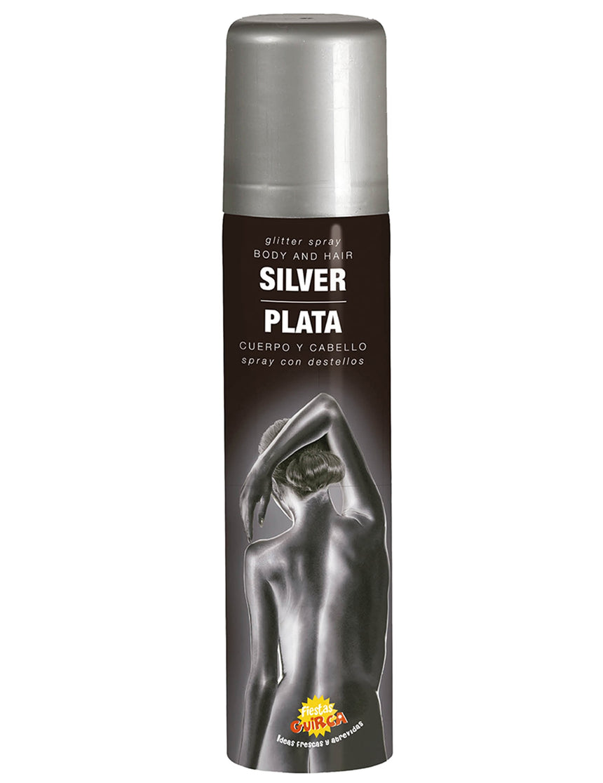 Spray pour le corps argentées 75 ml