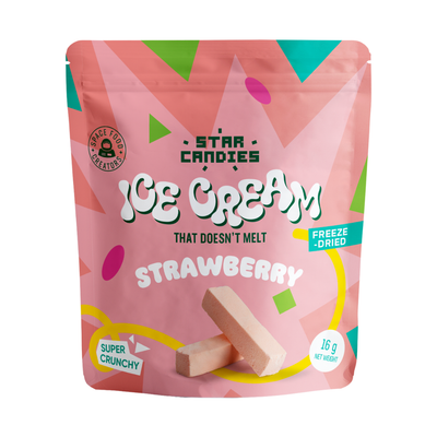 Star Candies Freeze-Dried Ice Cream Strawberry Small