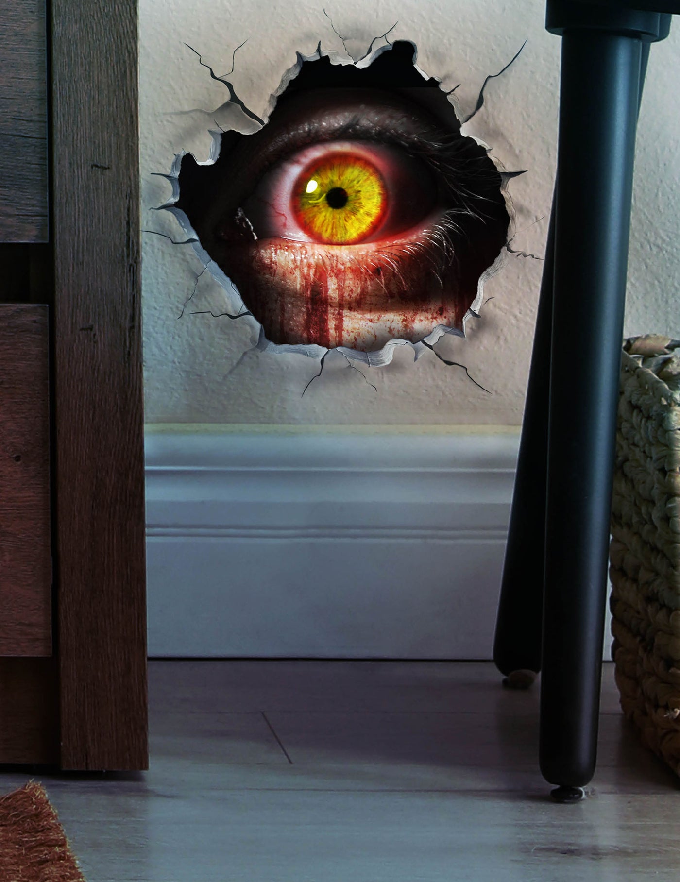 Sticker mural oeil 16 x 16 cm