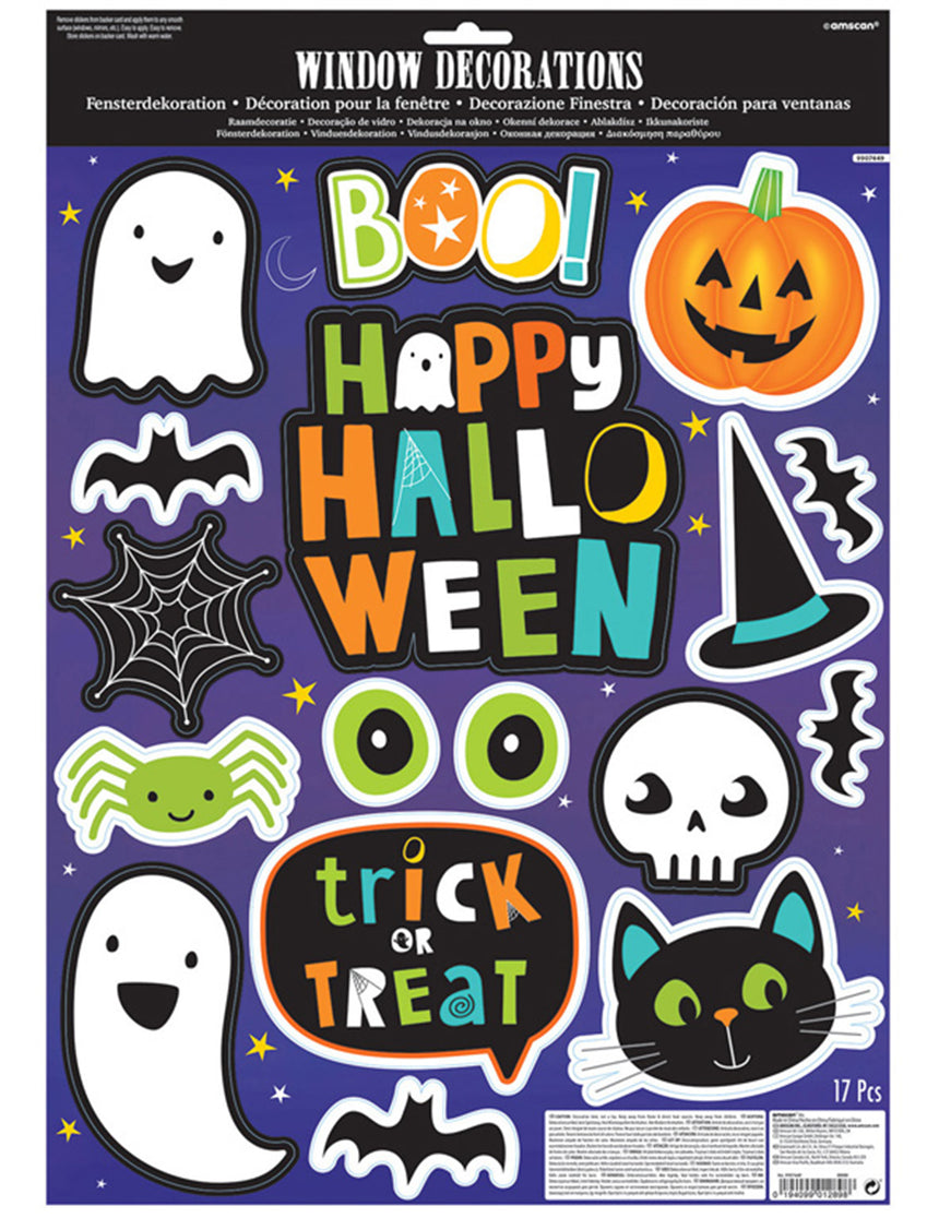Stickers pour fenêtres Halloween Friends