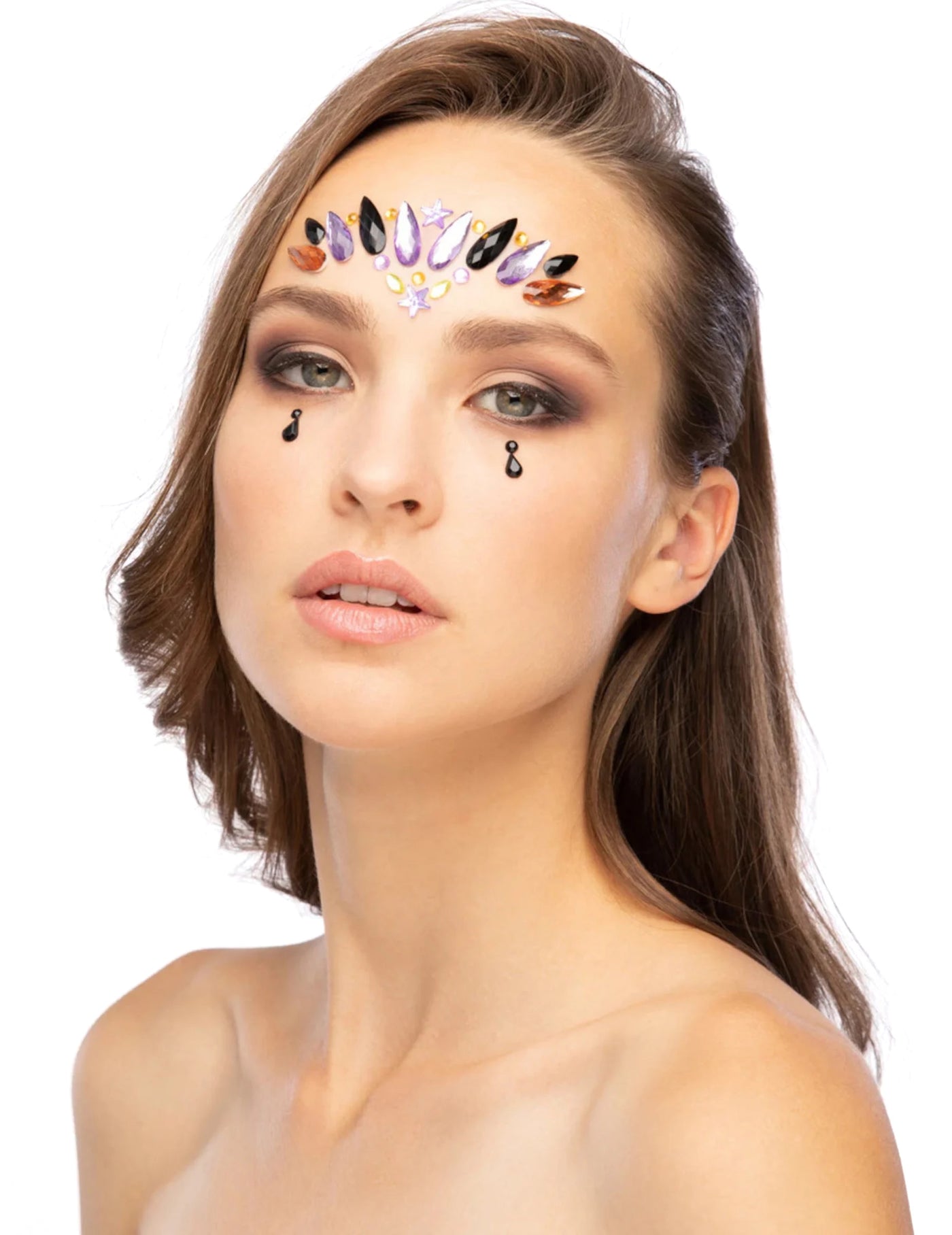 Strass adhésifs pour visage reine maléfique