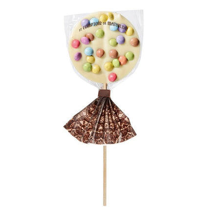 Sucette Chocolat Blanc Surprise Partie - 50g