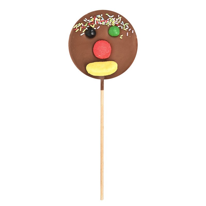 Sucette Chocolat Lait Clown - 50g