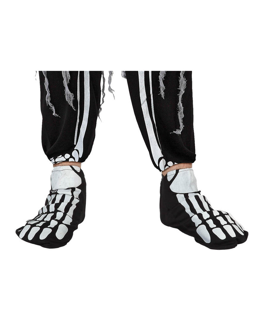 Sur-chaussures squelette adulte Halloween