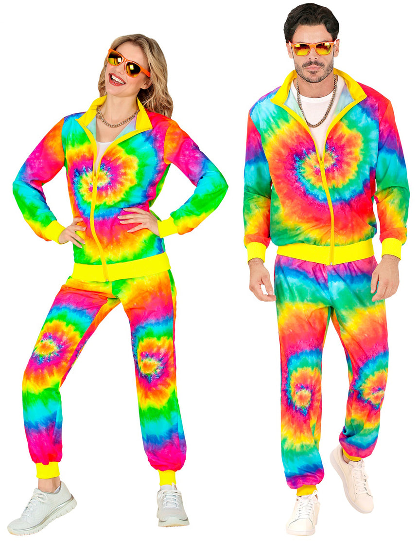 Survêtement Tie and Dye fluo adulte