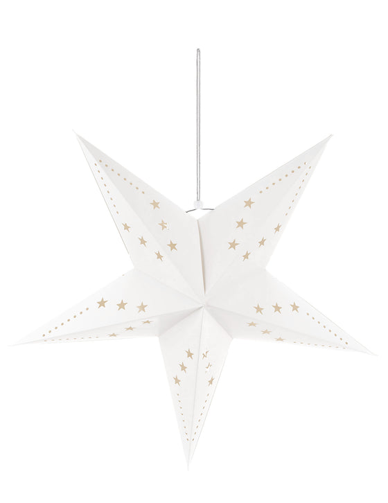 Suspension étoile blanche 60 cm