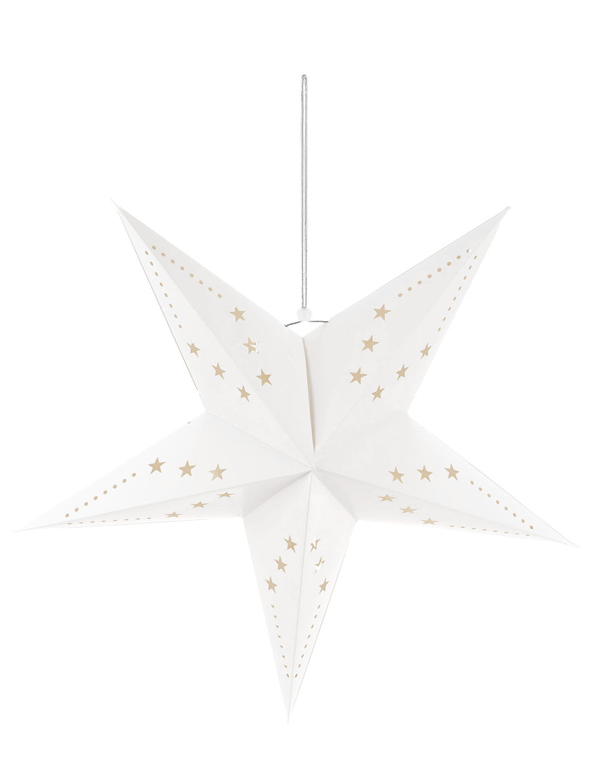 Suspension étoile blanche 60 cm