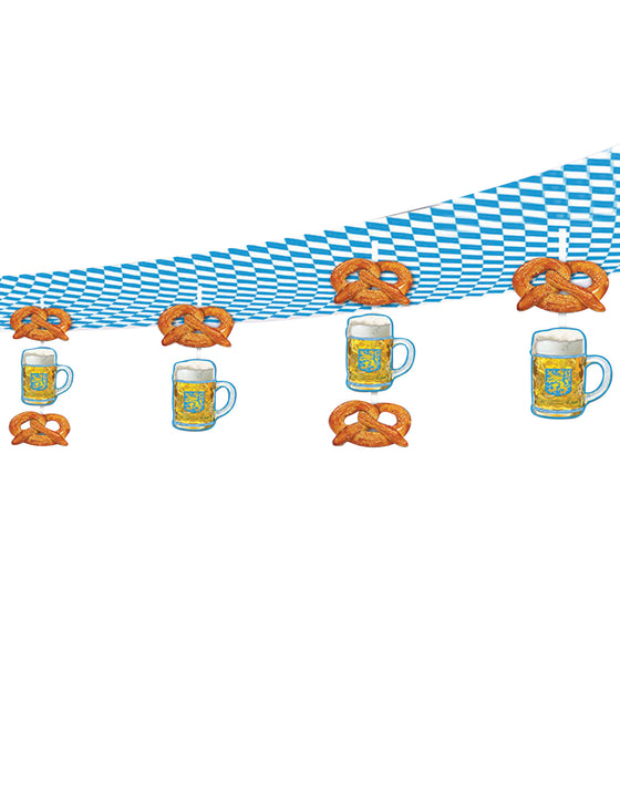 Suspensions bières et bretzels fête de la bière