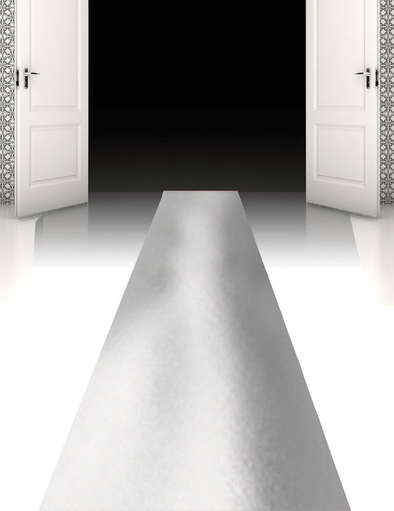 Tapis argent 450 x 60 cm