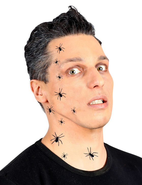 Tatouages temporaires 32 araignées adulte