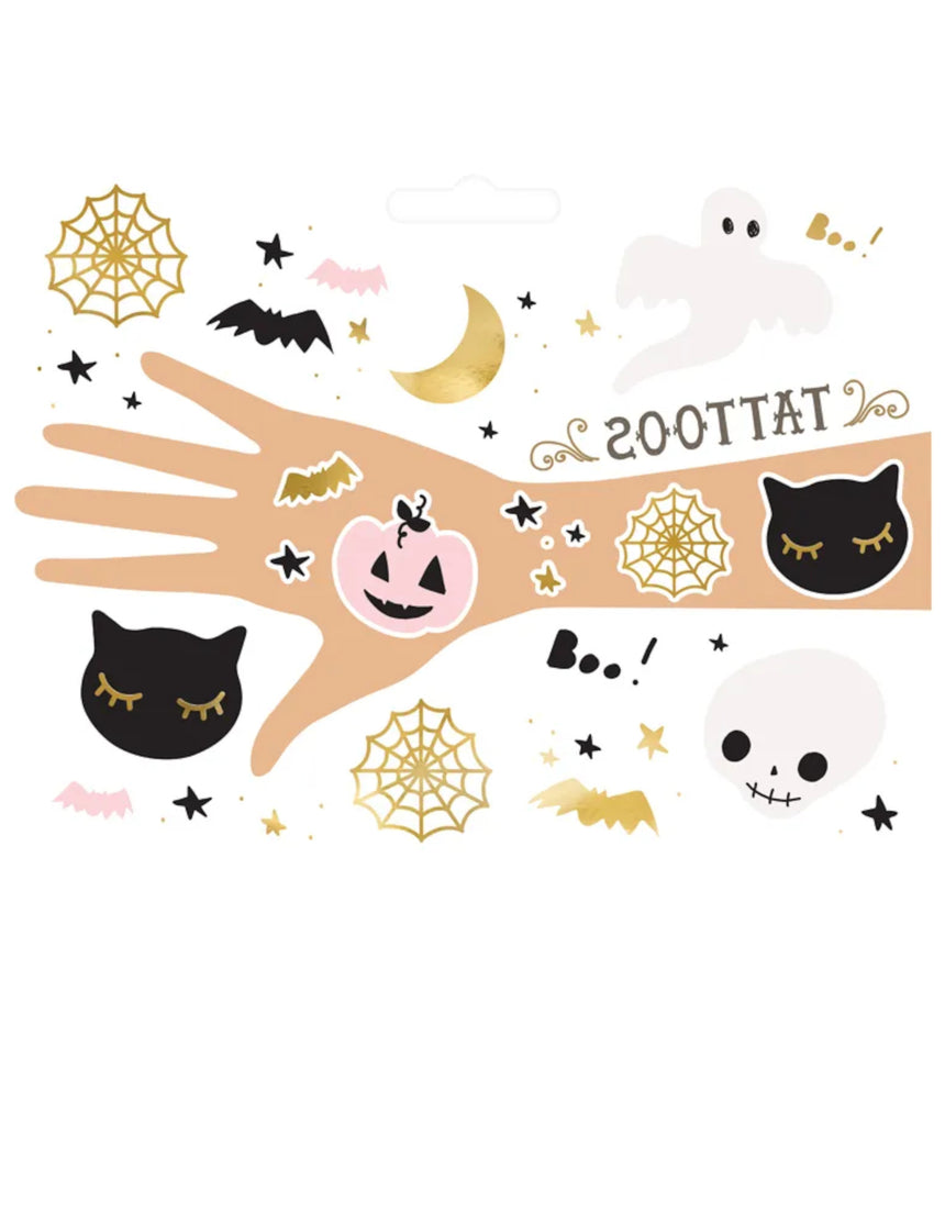 Tatouages temporaires Halloween 20 tatouages