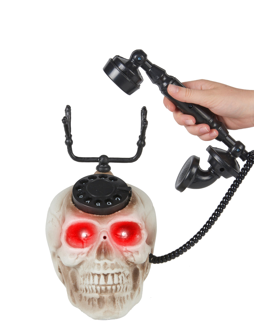 Téléphone tête de mort 22 x 25 cm