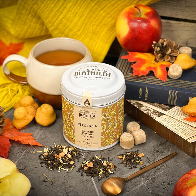 Thé Noir Saveurs Pomme Caramel - 100g