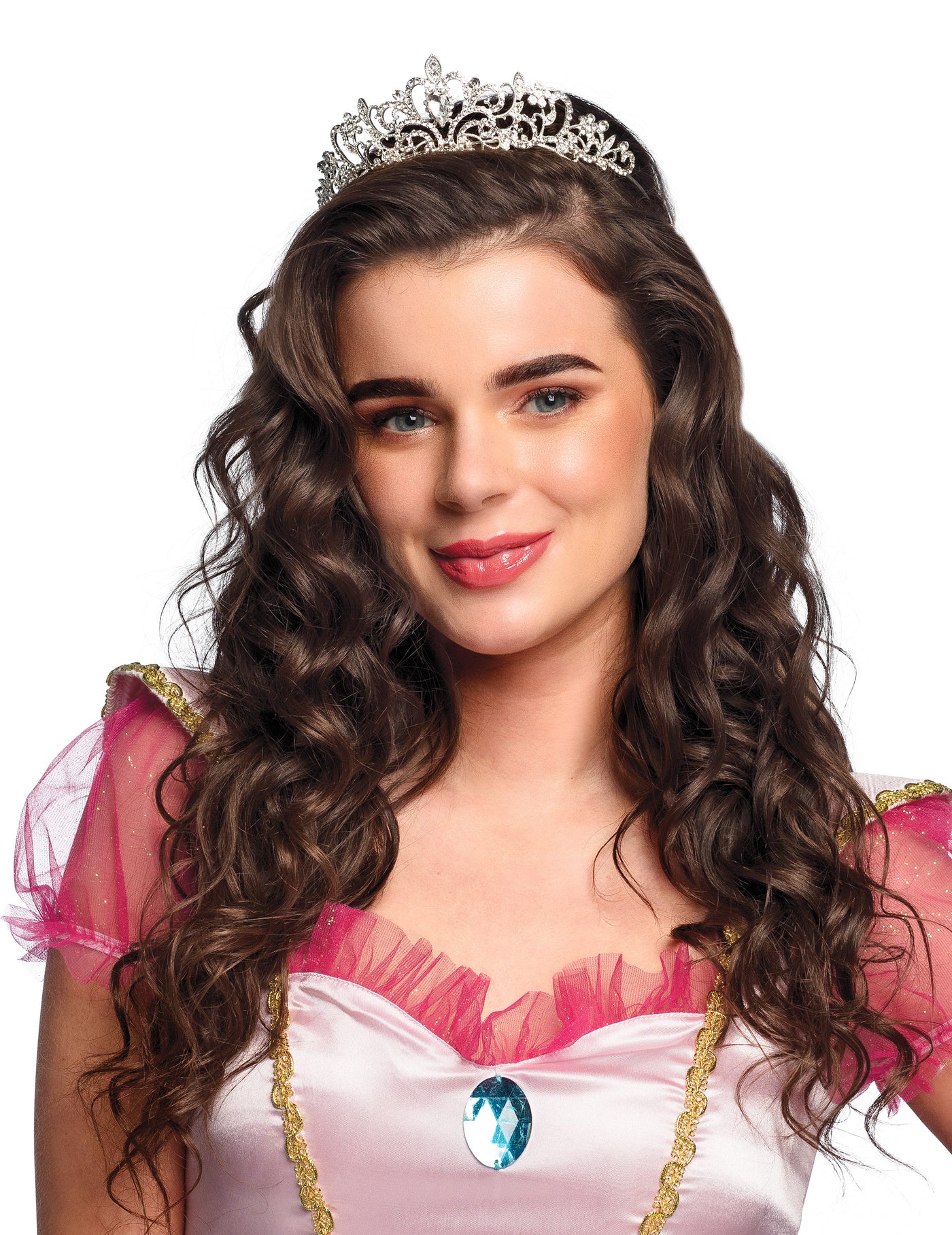 Tiare princesse métallique à strass femme