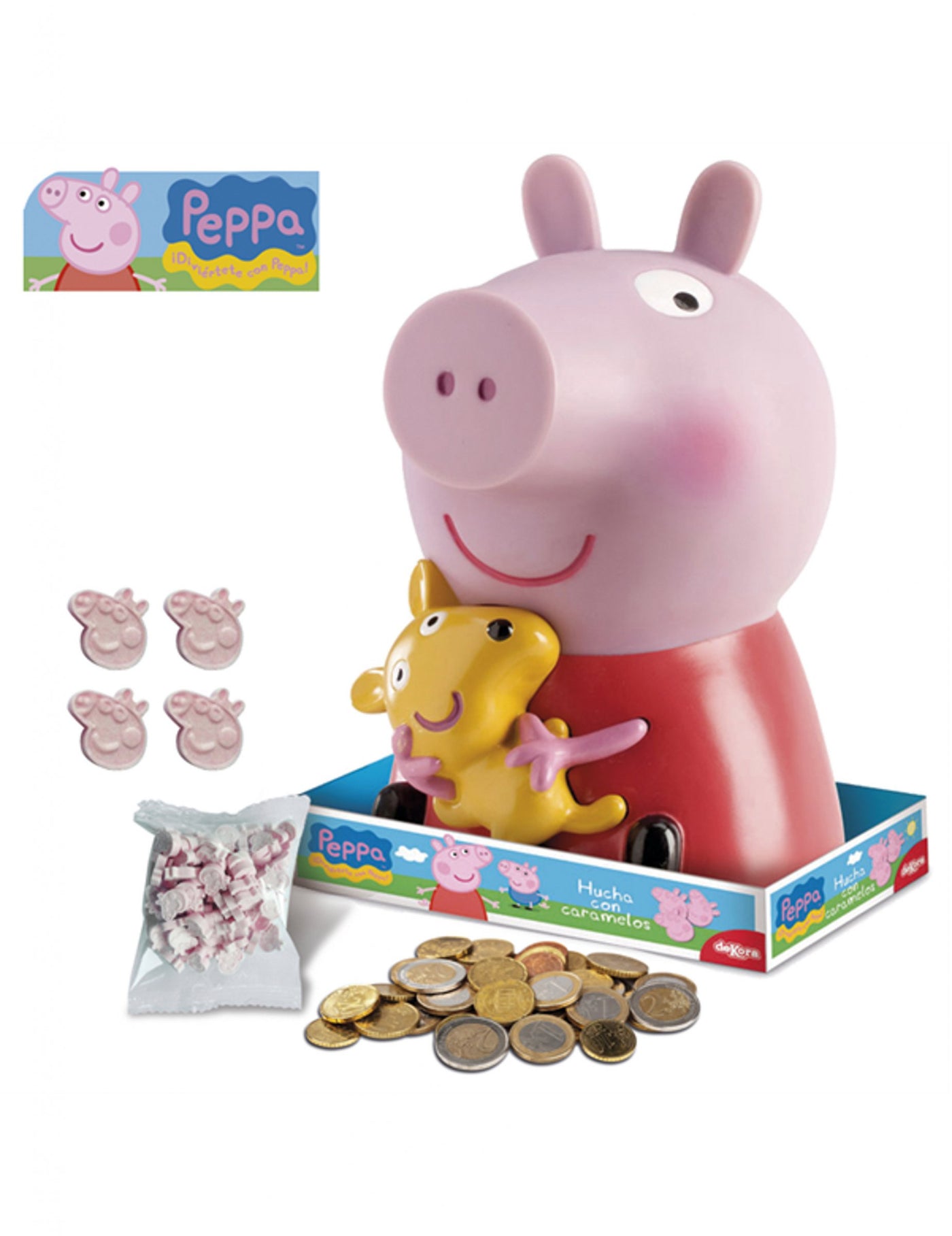 Tirelire avec sucettes Peppa Pig
