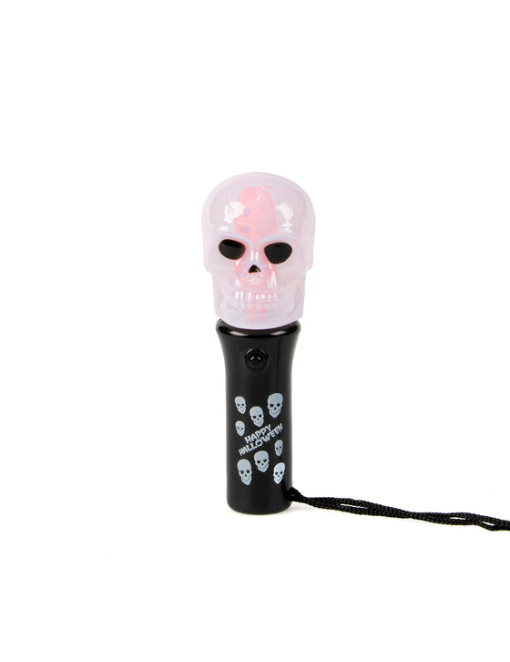 Torche spinner lumineuse tête de mort