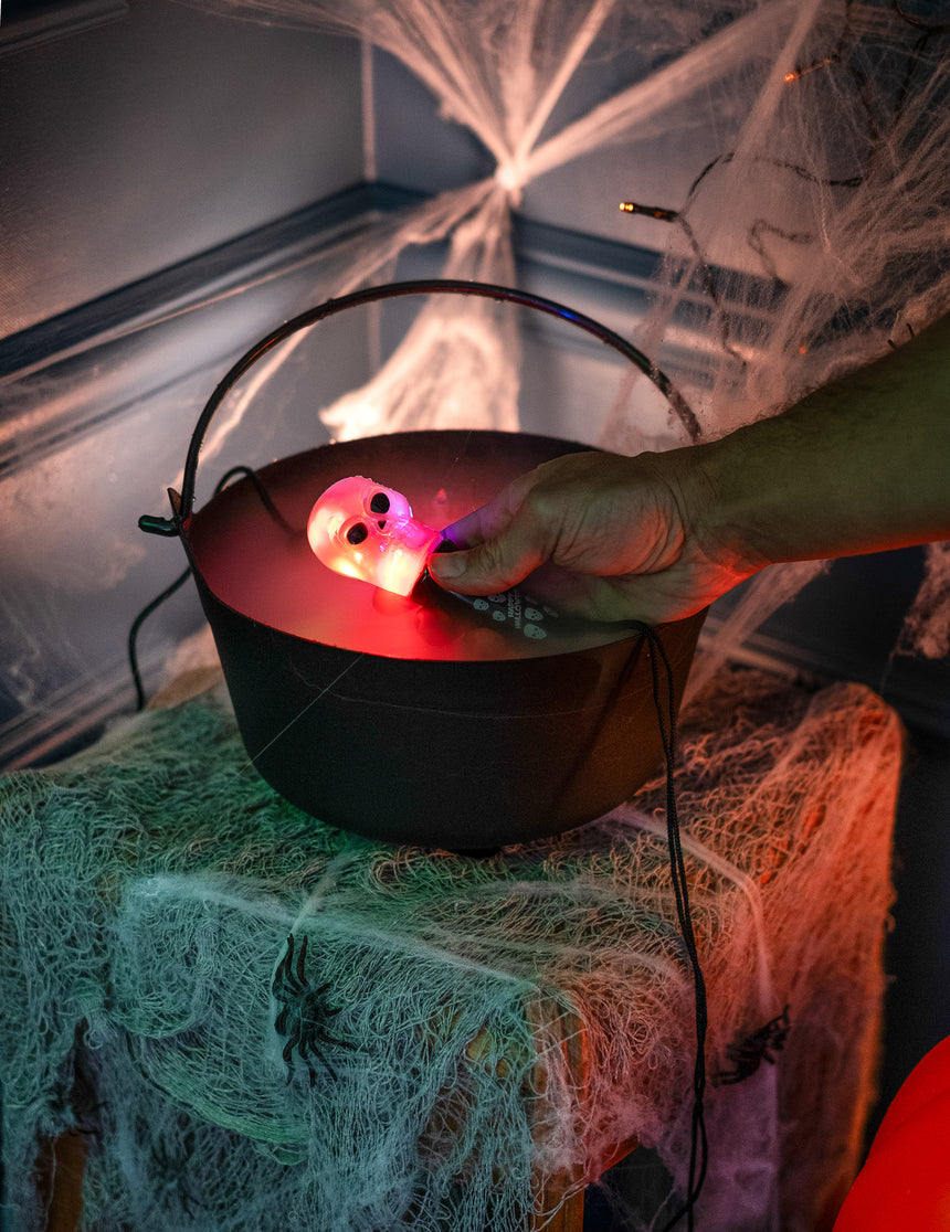 Torche spinner lumineuse tête de mort